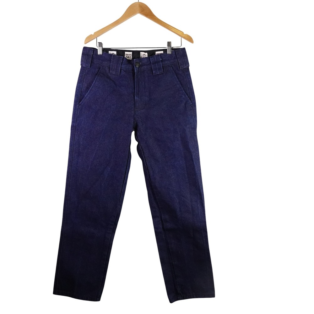 County FB Mens‎ Dark Wash Indigo Denim Work Pants Straight Leg 32x32 Streetwear
